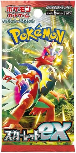 (عبوة واحدة) من لعبة بطاقات بوكيمون تي سي جي اليابانية سكارليت وفيوليت حزمة معززة SV1S سكارليت اكس (5 بطاقات في كل عبوة) in Kuwait