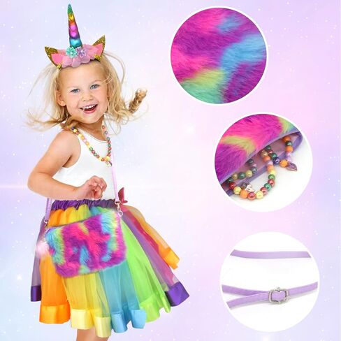 ملابس الأميرة من فانكرفيتي للفتيات الصغيرات هدية وحيد القرن زي حورية البحر هدية عيد ميلاد للأطفال الصغار in Kuwait