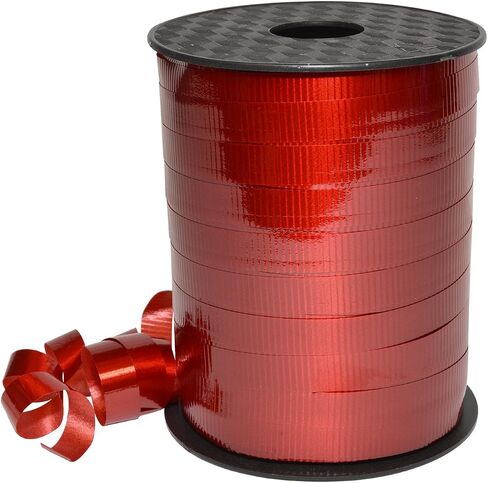 Morex Ribbon 18310/250-607 Lucky Glossy Curling Ribbon, Emerald, 3/8" x 250 yd in Saudi Arabia
