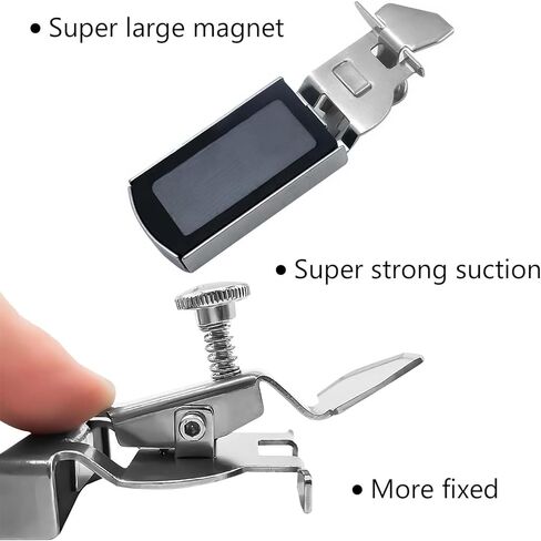 Buddy Sew Magnetic Seam Guide, 2024 New BuddySew Magnetic Seam Guide for Sewing Machine, Multifucntional Straight Line Hems Sewing Ruler, Universal Sewing Machine Attachments in Kuwait