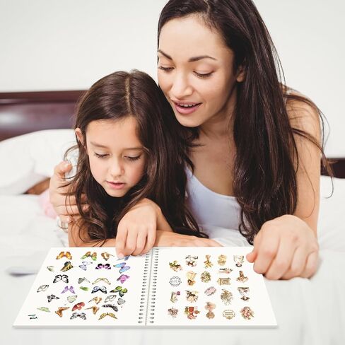 Reusable Sticker Collecting Book Album Stickers Storage Organizer Book A5 Size 40 Sheets Release Paper Sticker Keeper Holder (Pink) in Kuwait