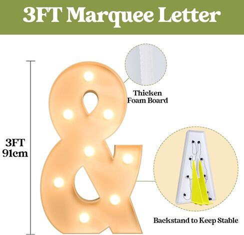 Mixifox Marquee Numbers 3 Feet Tall, Light up Numbers 1 Birthday Decoration | Numbers With Light, Large 1st Anniversary Party Decor, Big Signs, Assembly Required, Foam Board 19 Pcs Accessory Set in Saudi Arabia