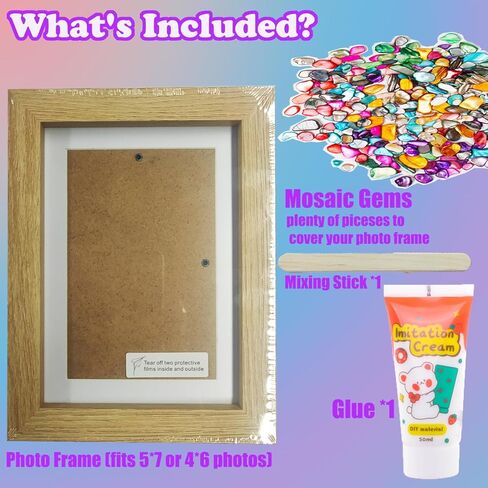 Korilave تزيين مجموعة إطار الصورة الخاصة بك، الحرف الممتعة للفتيات الذين تتراوح أعمارهم بين 6-8، الفنون والحرف اليدوية للأطفال الذين تتراوح أعمارهم بين 8-12، هدايا عيد ميلاد رائعة للفتيات الصبي للأعمار 6، 7، 8، 9، 10، 11، 12 سنة in Kuwait