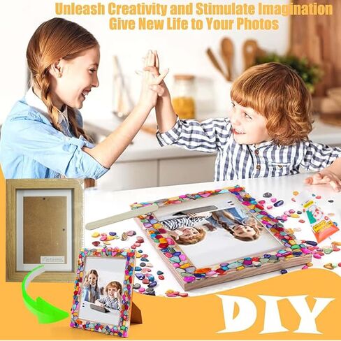Korilave تزيين مجموعة إطار الصورة الخاصة بك، الحرف الممتعة للفتيات الذين تتراوح أعمارهم بين 6-8، الفنون والحرف اليدوية للأطفال الذين تتراوح أعمارهم بين 8-12، هدايا عيد ميلاد رائعة للفتيات الصبي للأعمار 6، 7، 8، 9، 10، 11، 12 سنة in Kuwait
