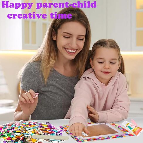 Korilave تزيين مجموعة إطار الصورة الخاصة بك، الحرف الممتعة للفتيات الذين تتراوح أعمارهم بين 6-8، الفنون والحرف اليدوية للأطفال الذين تتراوح أعمارهم بين 8-12، هدايا عيد ميلاد رائعة للفتيات الصبي للأعمار 6، 7، 8، 9، 10، 11، 12 سنة in Kuwait