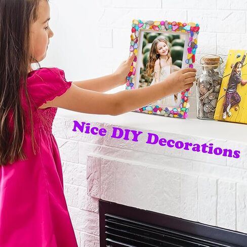 Korilave تزيين مجموعة إطار الصورة الخاصة بك، الحرف الممتعة للفتيات الذين تتراوح أعمارهم بين 6-8، الفنون والحرف اليدوية للأطفال الذين تتراوح أعمارهم بين 8-12، هدايا عيد ميلاد رائعة للفتيات الصبي للأعمار 6، 7، 8، 9، 10، 11، 12 سنة in Kuwait