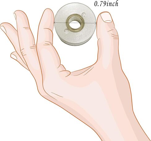 HimaPro 144 White Prewound Bobbins for Embroidery Machines Size L (SA155) Cardboard Sided Good for Brother, Babylock, Janome, Bernina, Husqvarna, Pfaff Embroidery Machines Etc (White) - 60 Weight in Saudi Arabia