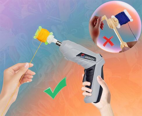 بكرة لف خيوط التطريز الكهربائية من جيوتشي، مع صندوق منظم خيط التطريز و200 بكرة خيط بلاستيكية صلبة وملصقات ارقام الخيط لاداة الخياطة والتطريز بنفسك in Kuwait