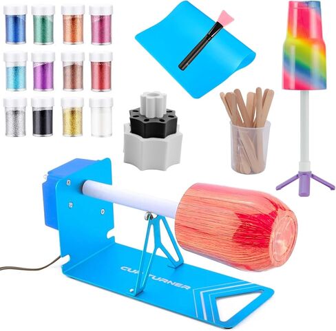 LFSUM كأس تيرنر للحرف اليدوية بهلوان كأس الدوار آلة عدة ، Cuptisserie تيرنر لتقوم بها بنفسك بريق الايبوكسي البهلوانات الدوار تيرنر in Kuwait