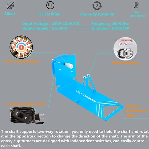 LFSUM كأس تيرنر للحرف اليدوية بهلوان كأس الدوار آلة عدة ، Cuptisserie تيرنر لتقوم بها بنفسك بريق الايبوكسي البهلوانات الدوار تيرنر in Kuwait