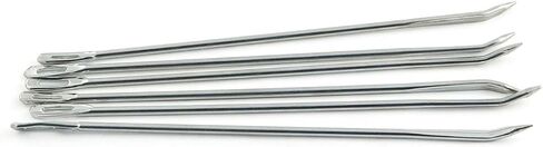 PZRT 6 pcs Carbon Steel Galvanized Large Eye Long Needle Hemp Bag Sewing Needle in Kuwait