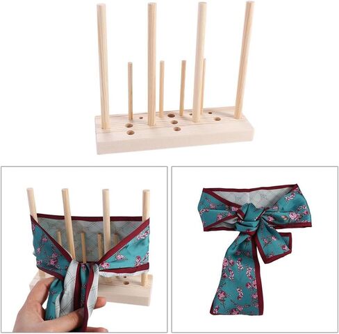 Bow Maker 1Set 5 in 1 Multipurpose Wooden Bowknot Maker Satin Wreath Gift Packing Bowing Making Tool DIY Ribbon Crafts Bowknot Christmas Decor in Saudi Arabia