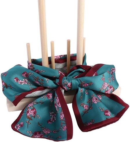 Bow Maker 1Set 5 in 1 Multipurpose Wooden Bowknot Maker Satin Wreath Gift Packing Bowing Making Tool DIY Ribbon Crafts Bowknot Christmas Decor in Saudi Arabia