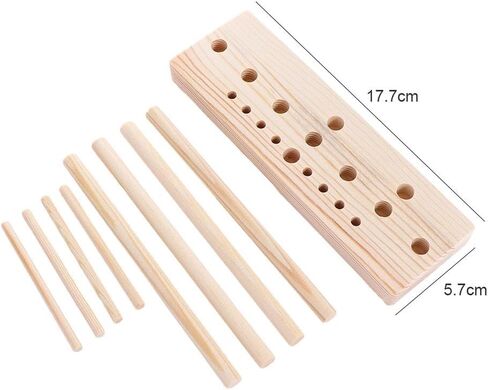 Bow Maker 1Set 5 in 1 Multipurpose Wooden Bowknot Maker Satin Wreath Gift Packing Bowing Making Tool DIY Ribbon Crafts Bowknot Christmas Decor in Saudi Arabia