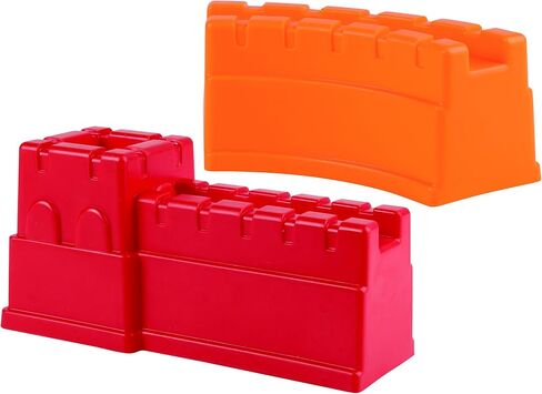 Hape Beach Toy Great Castle Walls Sand Shaper Molds Toys, Multicolor, Red in Saudi Arabia