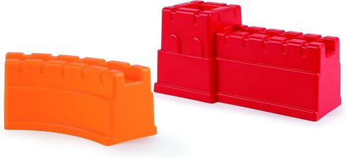 Hape Beach Toy Great Castle Walls Sand Shaper Molds Toys, Multicolor, Red in Saudi Arabia