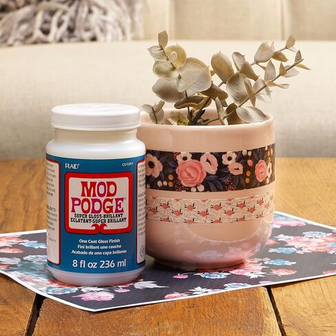 Mod Podge Super Thick Gloss (8-Ounce) and Mod Podge Paint Brush Applicator, 2.25-Inch Basic in Saudi Arabia