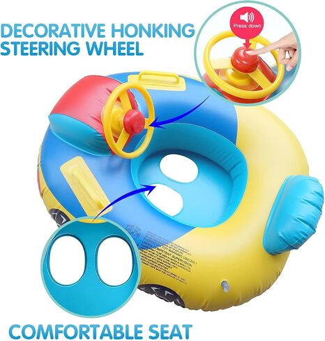 XYX. 2021 Upgrade Thickened Seat Baby Pool Float, Baby Swim Float, Infant Swimming Float for Kids 3 Months to 3 Years Old in Saudi Arabia