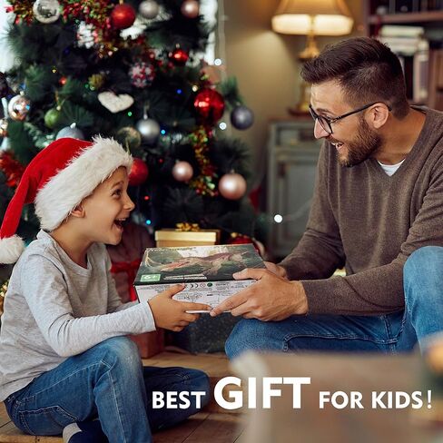 لعبة ديناصور بجهاز تحكم عن بعد من Teensmagic للأولاد والأطفال 3-5 6-12 - روبوت Jurassic T-Rex RC مع ضوء وصوت هدير، هدية عيد ميلاد تعليمية للأولاد والبنات in Kuwait