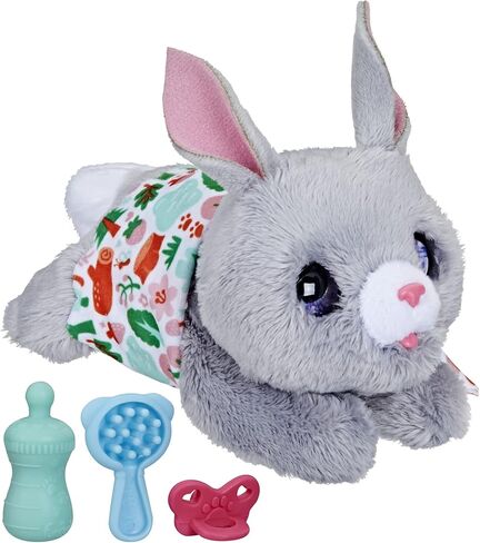 FurReal Newborns Bear Interactive Animatronic Plush Toy: Electronic Pet with Sound Effects and Closing Eyes, for Kids Ages 4 and Up, Multicolor in Kuwait