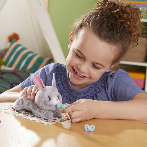 FurReal Newborns Bear Interactive Animatronic Plush Toy: Electronic Pet with Sound Effects and Closing Eyes, for Kids Ages 4 and Up, Multicolor in Kuwait