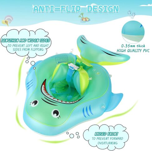 عوامة حمام السباحة للأطفال، عوامة سباحة للأطفال مع مظلة، عوامات سباحة للأطفال قابلة للنفخ مع دعم آمن، عوامة حمام سباحة للأطفال من عمر 12 إلى 18 شهرًا، مدرب سباحة للأطفال من سن 3 إلى 36 شهرًا in Kuwait