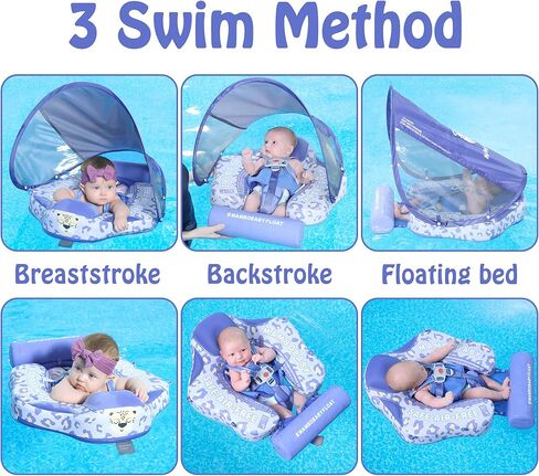 HECCEI Mambobaby Float مع مظلة، إضافة ذيل أحدث إصدار فاخر لطفو الأطفال in Kuwait