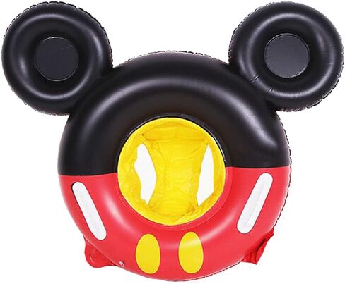 MC TTL السباحة تعويم ميكي ماوس الكرتون الاطفال الطفل طوافة بلاستيكية للسباحة حوض سباحة قابل للنفخ العائمة بركة مستديرة ألعاب أطفال تعويم سميكة in Kuwait