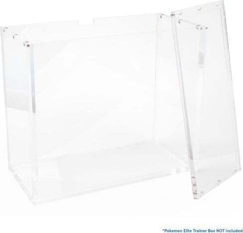 Phalanx Elite Trainer Box Acrylic Display Case for Pokemon Elite Trainer Box - Premium Acrylic Magnetic Box 99% UV Protection with Microfiber Cloth & Rubber Feet (Cards Not Included) in Kuwait