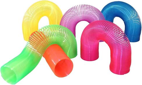 زنبركات سحرية طويلة جداً بألوان نيون متنوعة 2.54 سم × 10.16 سم من سمارت نوفلتي (دزينة واحدة) in Kuwait