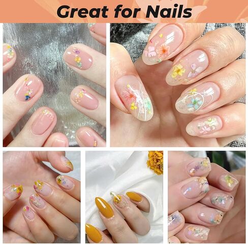 DLOnline 1000 Pieces Colourful Mini Dried Flowers, Natural Tiny Dried Flowers for Nails Art Decor, Dried Pressed Real Flower Heads for Jewelry, Resin, Crafts, Soap, Candle Making in Kuwait