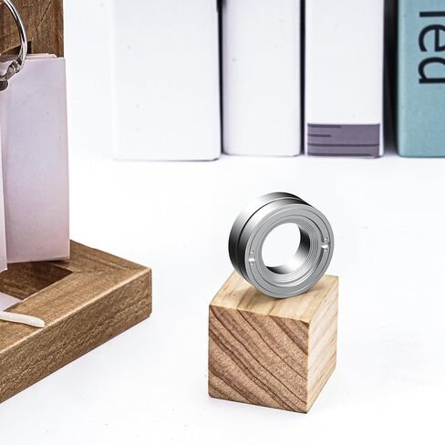 SOWSUN حلقة لعبة تململ مغناطيسية للغزل، نقرة ميكانيكية، حلقة منزلق، حلقة منزلق لتخفيف التوتر والقلق من أجل اضطراب فرط الحركة ونقص الانتباه، أداة دوارة تململ للبالغين، أداة EDC، كتلة عملة حسية لمسية in Kuwait