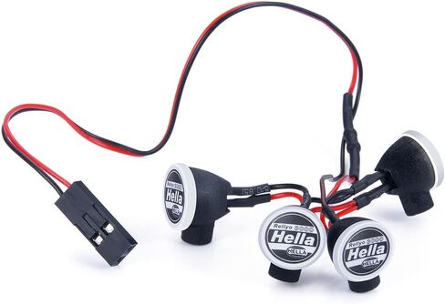 1/24th RC Car Headlights with Sticker LED Round Roof Lights for Axial SCX24 C10 AXI00001 Bronco AXI00006 RC Crawler Car Upgrades in Saudi Arabia