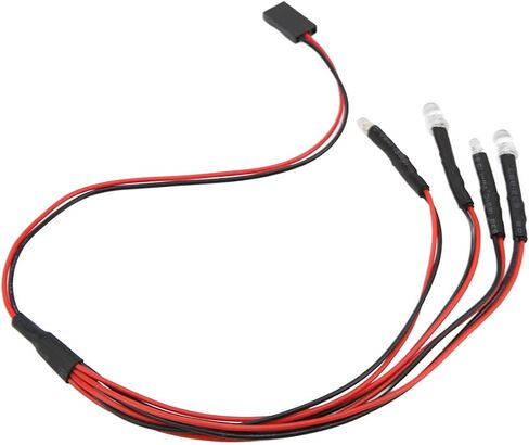 أضواء LED للسيارة RC، محاكاة 5-9 فولت 2 أبيض 2 أحمر أضواء LED لشاحنة RC جذابة لمحور Scx24 in Saudi Arabia