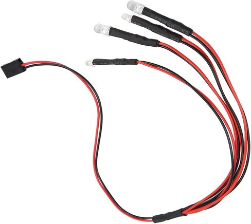 أضواء LED للسيارة RC، محاكاة 5-9 فولت 2 أبيض 2 أحمر أضواء LED لشاحنة RC جذابة لمحور Scx24 in Saudi Arabia