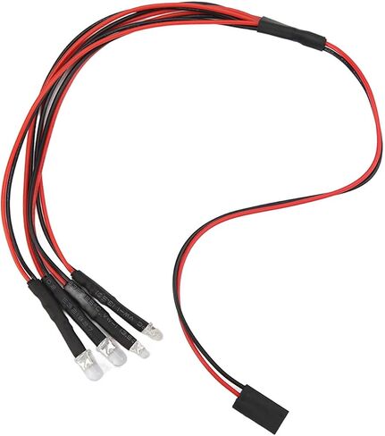 أضواء LED للسيارة RC، محاكاة 5-9 فولت 2 أبيض 2 أحمر أضواء LED لشاحنة RC جذابة لمحور Scx24 in Saudi Arabia