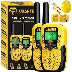 UBANTE جهاز اتصال لاسلكي للأطفال، ألعاب أطفال محمولة هدية للأطفال جهاز Walky Talky، ألعاب للأولاد والبنات من عمر 3 إلى 15 عامًا، لألعاب المغامرات الداخلية والخارجية - عبوتان in Kuwait