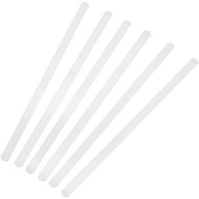 BENECREAT 6Pcs 11.8inch White Nylon Covered Manganese Steel Corset Boning, 1/2" Width Metal Boning for Sewing Costumes Underwear Dresses Corset Making Supplies