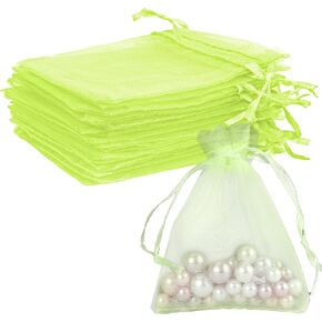 Organza Bags, White Organza Bags, 50Pcs, Sheer Organzas Bag 3 x 4 inch, Jewelry Gift Bags, Party Favor Bags with Drawstring, Mesh Gift Pouches Mini Candy Pouch for Wedding Christmas Party in Saudi Arabia