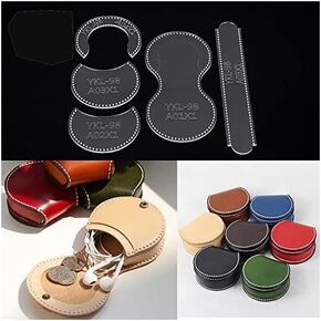 BAENRCY Coin Purse Acrylic Template Leather Pattern Acrylic Leather Pattern Leather Templates for Wallet in Saudi Arabia