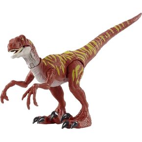 Jurassic World Toys Velociraptor - Jumping Savage Strike Dinosaur Action Figure, Smaller Size, Attack Move Iconic to Species, Movable Arms & Legs, Great Gift for Ages 4 Years Old & Up in Kuwait