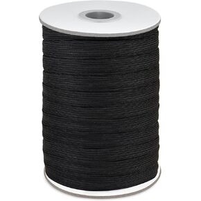 Coopay 200 Yards Length 1/4" Width Elastic Bands Flat Elastic Cord Rope Heavy Stretch Spool Knit for Sewing DIY Projects, Arts & Crafts (White, 1/4 Inch)