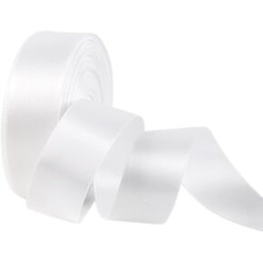 Double Face Satin Ribbon 1" Wide x 20 Yards for Party Wedding Home Decoration Handmade Craft (810 Ivory) in Kuwait