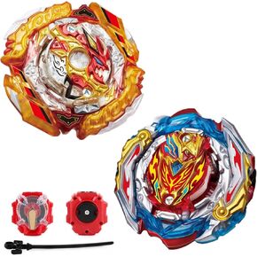 B-201 Zest Achilles Burst Spriggan + قطعة واحدة من قاذفة شرارة، قمصان قتال مع مجموعة قاذفات، مجموعة قاذفات رباعية الجيروسكوبات للأولاد والأطفال وحفلات أعياد الميلاد وفكرة هدية in Kuwait