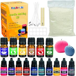 FansArriche Candle Making Kit, Candle Making Supplies for Adults, Full Set DIY Crafts Starter 2lb Soy Wax Candle Making Kit, Perfect as Home Decorations in Kuwait