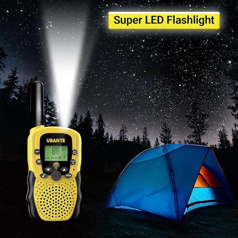 UBANTE جهاز اتصال لاسلكي للأطفال، ألعاب أطفال محمولة هدية للأطفال جهاز Walky Talky، ألعاب للأولاد والبنات من عمر 3 إلى 15 عامًا، لألعاب المغامرات الداخلية والخارجية - عبوتان in Kuwait