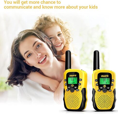 UBANTE جهاز اتصال لاسلكي للأطفال، ألعاب أطفال محمولة هدية للأطفال جهاز Walky Talky، ألعاب للأولاد والبنات من عمر 3 إلى 15 عامًا، لألعاب المغامرات الداخلية والخارجية - عبوتان in Kuwait