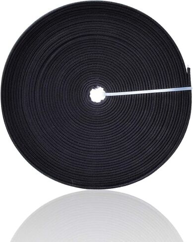 VIVIPAKOKO 12 ياردة مغطاة بالقطن والبوليستر والبولي بروبيلين 12 مم (أسود) in Kuwait