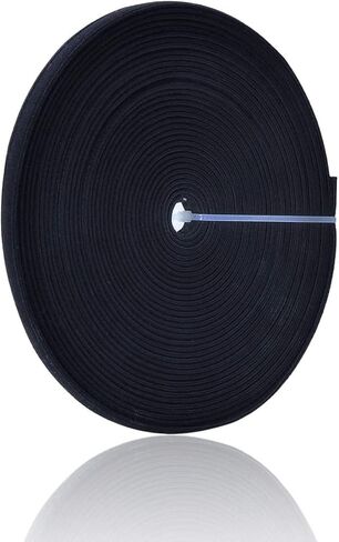 VIVIPAKOKO 12 ياردة مغطاة بالقطن والبوليستر والبولي بروبيلين 12 مم (أسود) in Kuwait