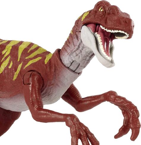 Jurassic World Toys Velociraptor - Jumping Savage Strike Dinosaur Action Figure, Smaller Size, Attack Move Iconic to Species, Movable Arms & Legs, Great Gift for Ages 4 Years Old & Up in Saudi Arabia